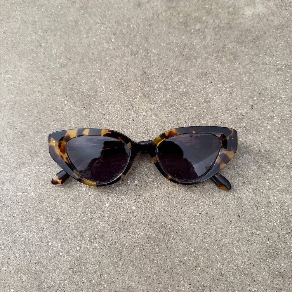 Rouje x Jimmy Fairly Tortoise Cat Eye Sunglasses